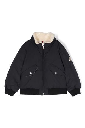 blue polyester jacket  MONCLER KIDS | 1A0001954A9174S